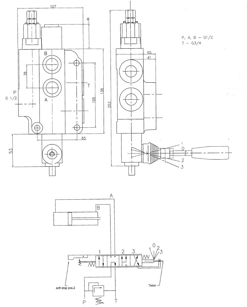 Distributeur fendeuse 1DE double vitesse 80l/min — free download
